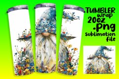 Playful Watercolor Gnome Tumbler Series Product Image 1