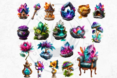 Crystal Fairy Kingdom Fantasy Cliparts and Backgrounds Product Image 14