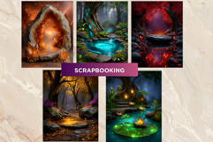 Crystal Fairy Kingdom Fantasy Cliparts and Backgrounds Product Image 15