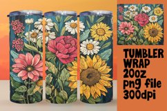 Classic Blossom Tumbler Wrap - 20oz Beauty Product Image 1