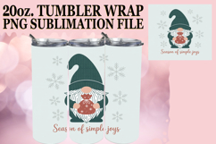 SWEET SERENITY 20oz TUMBLER WRAP, Holiday Gnome Product Image 1