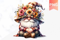 Floral Gnome Sublimation - Clipart PNG Bundle Product Image 10
