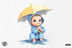 Cute Quirky Funny Baby Clipart Product Image 1