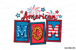 American Mom Svg | 4th of July Svg | Svg Cut File Product Image 1