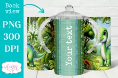 Dinosaur sippy cup sublimation PNG, Baby 12oz Kids tumbler Product Image 2