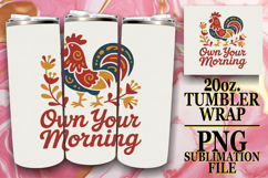 Vibrant Thoughts 20oz tumbler wrap, Funny Quote Product Image 1