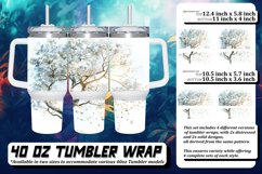 Lively Watercolor Tree Tumbler Design - 40oz Product Image 1