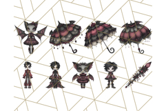 Gothic Halloween Clipart Dark Aesthetic PNG, Halloween Png Product Image 2