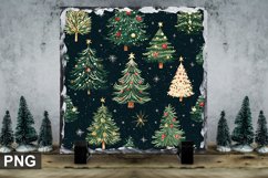 Christmas Tree Square Sublimation Slate Design Product Image 1