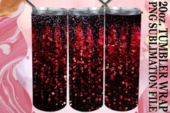 Glitter Leopard &amp; Floral Tumbler Wrap - Marvelous Glam Product Image 1