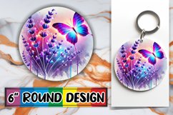Joyful Ornaments Round Style PNG, Butterfly Product Image 1