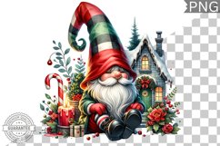 Christmas Gnome Sublimation - Clipart PNG Design Product Image 1