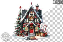 Christmas House Sublimation - Clipart PNG Design Product Image 1