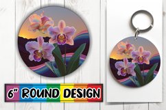 Colorful Vintage Bloom Sublimation Compilation - Round Desig Product Image 1