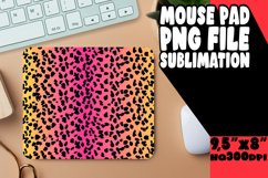 Vivid Glitter Leopard Print Mouse Pad Design PNG Product Image 1