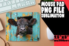 Cute Cow Pattern Mouse Pad Tumbler Design PNG Product Image 1