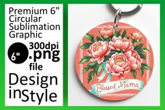 Circular Sublimation Car Coaster - Mom's Day Theme Product Image 1