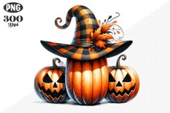 Halloween Pumpkins Sublimation - Clipart PNG Design Product Image 1