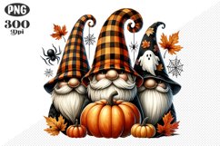 Halloween Gnomes Sublimation - Clipart PNG Design Product Image 1