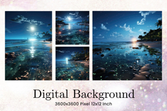 Sea Beach Landscape Background Summer Vacation Wall Art_84 Product Image 1