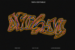 Vibrant stylized text graphic design for creative use. Product Image 1