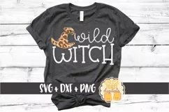 Wild Witch - Girl Halloween SVG PNG DXF Cut Files Product Image 1