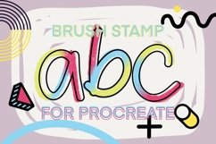 Alphabet procreate brush stamp, procreate brushes, brushes Product Image 6