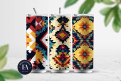 Bright Aztec Tribal Digital paper, Tribal Ethnic pattern Product Image 2
