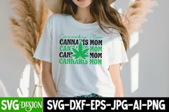 Cannabis Mom SVG Cut File, Weed SVG Cut File | Marijuana SVG Product Image 1