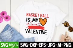 Baseball Is My Valentine SVG,Valentine's day SVG Quotes Product Image 1