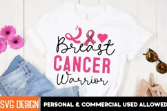 Breast Cancer Warrior - breast cancer awareness design svg Product Image 2