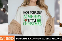 Have Yourself A Merry Little Christmas SVG Cut File Product Image 2