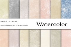 Soft Colors, Watercolor Digital Papers Product Image 1