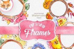 Watercolor Flower Clipart, Wedding floral Clip art, Floral Product Image 1