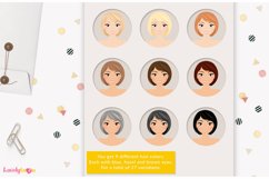 Girl clipart avatar, female logo, social brand LVB64 Olive Product Image 3