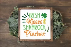 Irish Kisses & Shamrock Pinches SVG File - St. Patrick's Day Product Image 3