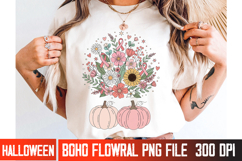 Breast Cancer Autumn Pumpkin Design Png Product Image 3
