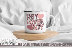 Hey Lover Boy Sublimation T-Shirt Design | Png | Valentines Product Image 4