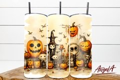 Halloween tumbler 20 oz / halloween Monster, pumpkins, witch Product Image 1