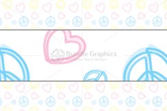 Freehand Style Love, Peace, Balance Pattern Set Product Image 2