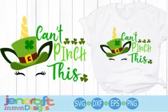 Can’t Pinch This Unicorn SVG | St Patrick’s Day SVG Cut File Product Image 2