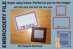 I Love Papa Picture Frames - 4 x 4 and 5 x 7 Hoops Product Image 3