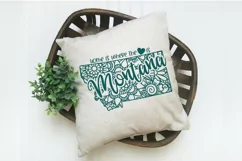 Montana Mandala SVG File - Home is Where the Heart Is SVG Product Image 2