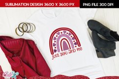 Just you and me - Valentine&#039;s Day sublimation design Product Image 1