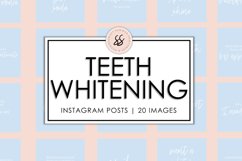 Teeth Whitening Light Blue Instagram Posts Product Image 1