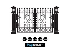 Ornamental Gate Illustrations Product Image 1