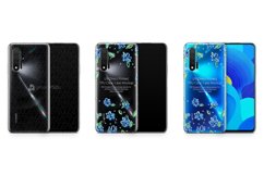 Huawei Nova 6 2019 TPU Clear Case Mockup Product Image 1
