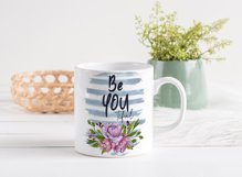 Be You Tiful Sublimation | Positive Quotes | Floral Print Product Image 2