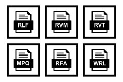 Set Of File Formats Icons Product Image 1