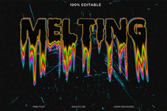 Melted Text Effect Graphic Design for Graphic Design Product Image 1